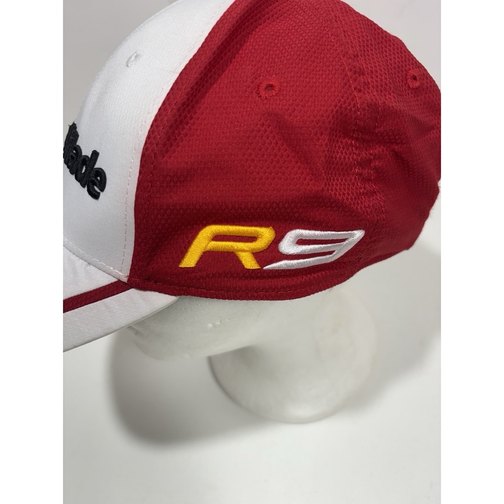 TAYLORMADE R9‎ Penta TP Golf Hat White Red Adjustable Cap Logo Embroidered - Picture 3 of 8